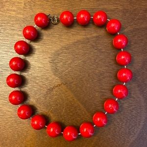 Marge Simpson vintage red bead necklace
